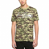 Men's Seattle Seahawks Fresh Team Logo Camo Short Sleeve T-Shirt FengYun,baseball caps,new era cap wholesale,wholesale hats